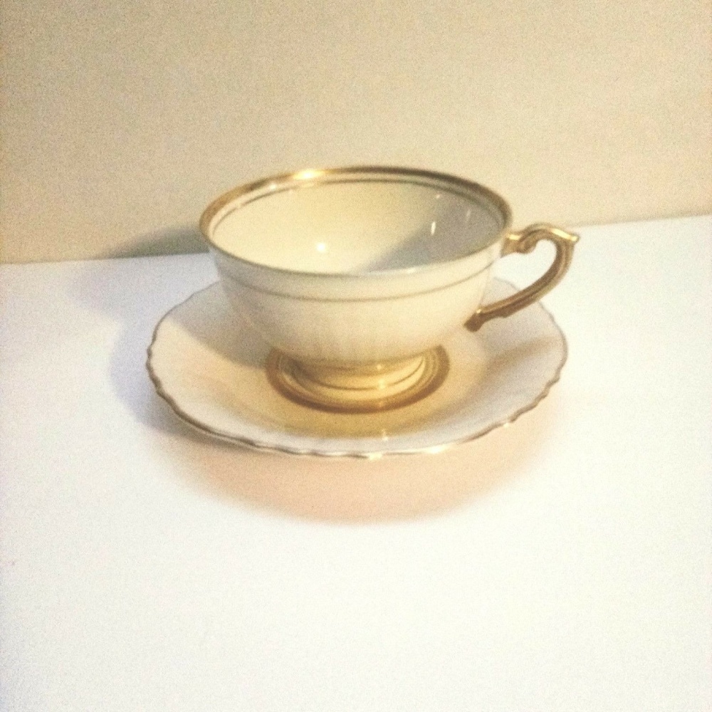 Syracuse China Old Ivory Cornwall Cup/Saucer Set